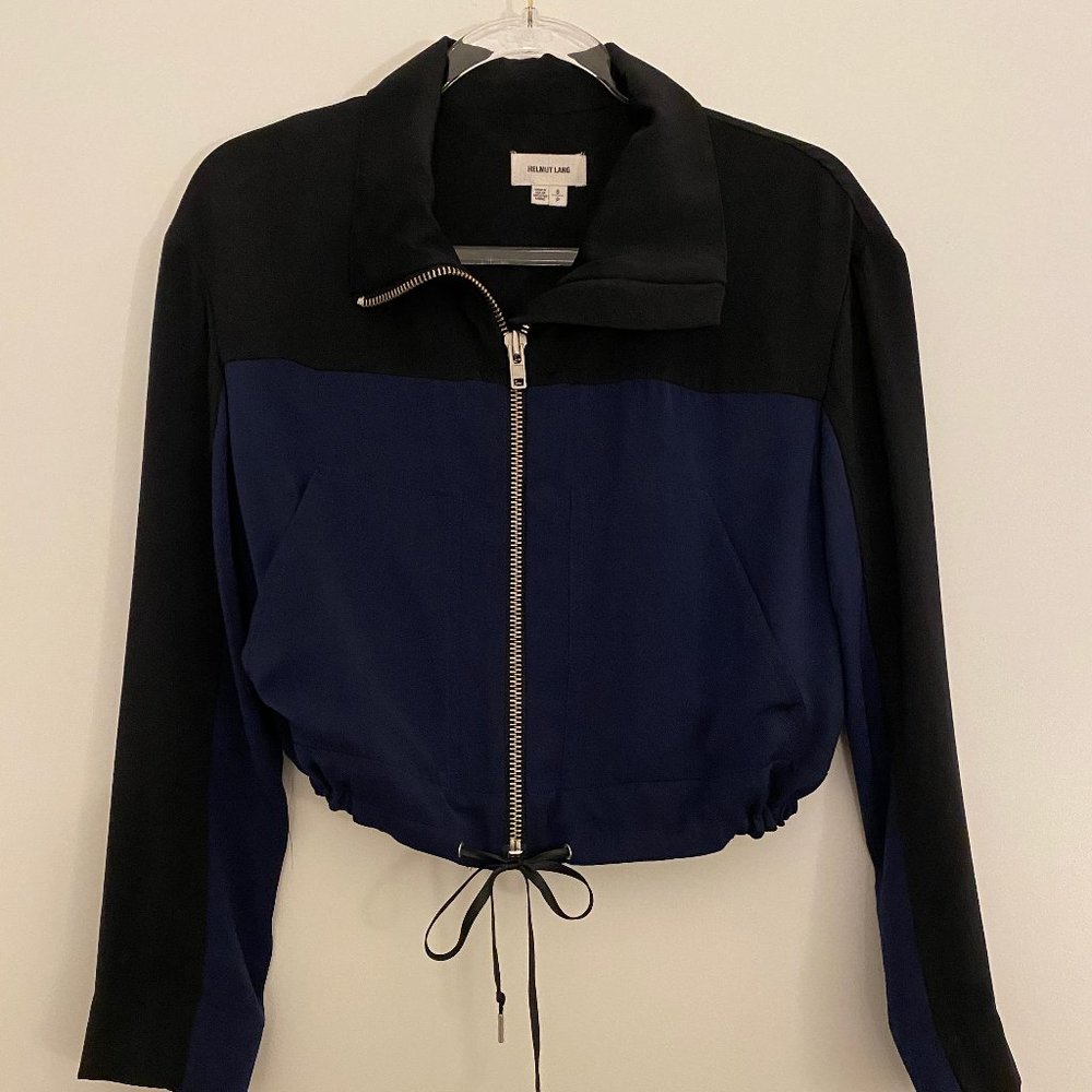 HELMUT LANG Black Blue Jacket Size S